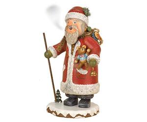 Hubrig Volkskunst Incense Smoker Winter Child Santa Claus 20 cm Original Ore Mountains Smoker