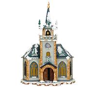 Hubrig Volkskunst Small Figures & Ornaments Winter children Church illuminated - 31cm/12inch