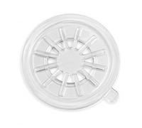Hubs 50 x Clear CD Centres with Self-Adhesive Backing - 50 Pack Transparent Spider CD/DVD Rosettes - Stick-On Disc Holders for Books, Brochures, Presentation Folders, Packaging & DIY Media Mounting