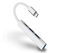 Hubs Type C USB C HUB 3.0 4 Port Multi Splitter Adapter OTG for Pro Air Accessories USB 3.0 Type C Hub USB Hubs (Color : Plain, Size : 1.7*8.3cm)
