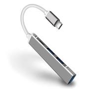 Hubs Type C USB C HUB 3.0 4 Port Multi Splitter Adapter OTG for Pro Air Accessories USB 3.0 Type C Hub USB Hubs (Color : White Fruit Peach5, Size : 1.7cm*8.3cm)