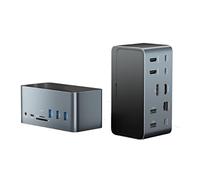 Hubs USB Docking HUB 18-in-1 USB C to 4K HDMI DP RJ45 1000Mbps PD 100W USB3.0 for MacOS Docking Station USB Hubs