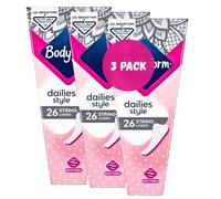 Hubsidia BodyForms Women's Dailies String Thong Panty Liners - 3 Pack- (78 String Liners Total)