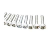 HUBXHEIY 10pcs colorful universal 6MM racing motocross part kit fairing dirt pit bike moto fixing Nuts Bolts accessories motorcycle screw(Orange)
