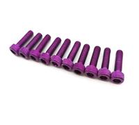 HUBXHEIY 10pcs colorful universal 6MM racing motocross part kit fairing dirt pit bike moto fixing Nuts Bolts accessories motorcycle screw(WHITE)