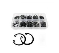 HUBXHEIY 250pcs C Type Internal Circlip Hole Clip Snap Ring Mix M8 M9 M10 M12 M13M14M15M16M18M20 Kit Set Black 65mn Steel Shaft Retaining