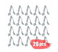 HUBXHEIY Metal Car Door Strip Lining Fastener Trim Panel Clip for Auto Trunk Tailgate Retainer Metal Clips V Type Clamps(20pcs)