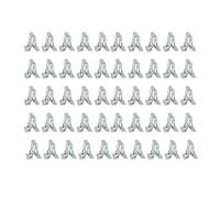 HUBXHEIY Metal Retainer Clip Universal Car Dashboards DVD CD Panel Interior Trim Plate Fixed Clip Buckle Auto Fasteners(50pcs)