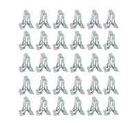 HUBXHEIY Metal Retainer Clip Universal Car Dashboards DVD CD Panel Interior Trim Plate Fixed Clip Buckle Auto Fasteners(30pcs)