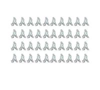 HUBXHEIY Metal Retainer Clip Universal Car Dashboards DVD CD Panel Interior Trim Plate Fixed Clip Buckle Auto Fasteners(40pcs)