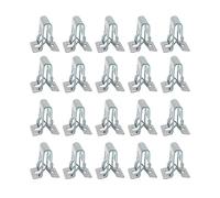 HUBXHEIY Metal Retainer Clip Universal Car Dashboards DVD CD Panel Interior Trim Plate Fixed Clip Buckle Auto Fasteners(20pcs)