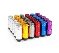 HUBXHEIY New Racing 20Pcs Set Composite Nut Anti Theft Alloy Aluminum Lock Wheel Lug Nut Bolt M12x1.5 M12x1.25(PURPLE,M12x1.5)