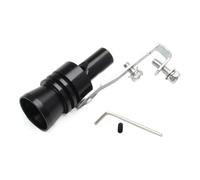 HUBXHEIY Vehicle Tailpipe Car Turbomuffler Modified Refit Device Sound Simulator Exhaust Pipe XL Size Turbo Sound Whistle Truck(Black)