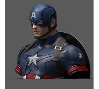 Semic Studio Marvel Avengers Endgame Captain America Deluxe Figure 20 Cm Black