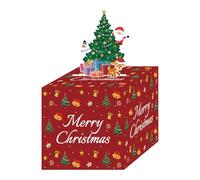 Hucha Navideña Para Sacar Dinero - Caja De Dinero Dee Feliz Navidad | Hucha Navideña Con Tarjeta Extraíble Y 30 Transparent Bolsas Para Efectivo | Caja Dee Extracción D-e Dineros D-e Navidad