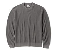 Huckberry Flint and Tinder Lightweight Garment Dyed Crewneck Sweater, Mens Pullover Sweatshirt, Grey Quill, X-Large