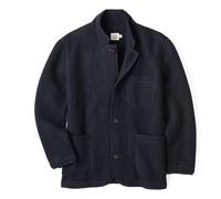 Huckberry Flint and Tinder The Boiled Wool Chore Blazer, Mens Casual Sport Coat, Jacket, Dark Navy, M