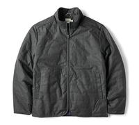 Huckberry Flint and Tinder York Quilted Waxed Jacket, Mens Coat, Grey, M