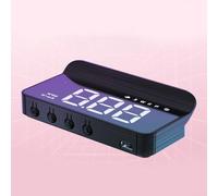 HUD Car Head-Up Display with Real- Speed & GPS Data Projection for Windshield, ABS+PC Construction, 86x37x16 mm, 5V/300mA - Compatible