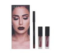 Huda Beauty Lip Contour Set Vixen & Famous - Lip Pencil, 2 X Matte Lipstick