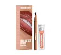 Huda Beauty Makeout Sesh Lip Duo Peachy Nudes