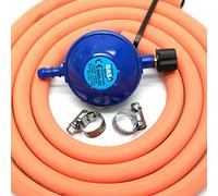 Huddersfield Gas Branded Camping Gas Type 29Mbar Gas Regulator with 1M Hose + 2 Clips Fits 907 904 901