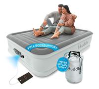 Huddle? Luxury NEVER DEFLATE Double Air Bed with Patented Dual Pump SlumberGuard? Premium Technology | Inflatable Mattress with built-in pump |