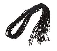 HuddleGlow 12pcs Nylon Eyeglass/Spectacle/Sunglass/Eyewear Cord Holder Neck String-Black