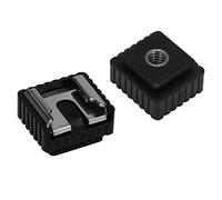 HuddleGlow 2Pcs Flash Hot Shoe Mount Adapter To 1/4 Inch Thread For Studio Light Stand Tripod