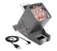 HuddleGlow 35mm Slide & Film Viewer-Slide Viewer with 3X Magnification and LED-Lighted Viewing for 35mm Slides and Film Negatives