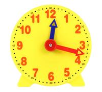 HuddleGlow 4 Inch Student Learning Clock Time Model Teacher Gear Clock 12/24 Hour School Learning Tools