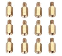 HuddleGlow 50 Pcs PC PCB Motherboard Brass Standoff Hexagonal Spacer M3 7+4mm