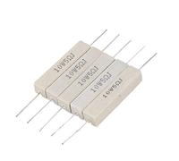 HuddleGlow 5pcs Wirewound Ceramic Cement Resistor 5 Ohm 10W Watt 5%
