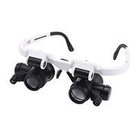 HuddleGlow 9892H-1 Spectacle Magnifier Multifunctional Headband Magnifying Glasses with Light with 8X 15X 23X Lens
