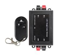 HuddleGlow DC 12V 24V 8A Single Color LED Strip Light 1-Channel PWM Signal Dimmer Controller with 3-Key Remote