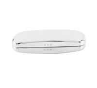 HuddleGlow Glasses Case, Aluminum Hard Shell Eyeglasses Case Striped Spectacles Box