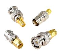 HuddleGlow SMA to BNC Kits 2 Set Adapter Connector Kits for SDR Ham Radio UV-5R UV82 V-5R5 Two Way Handheld Radio B