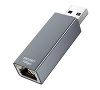 HuddleGlow USB 3.0 to Gigabit Ethernet Adapter USB to RJ45 Ethernet Adapter Applicable to Laptops and Desktop Computers