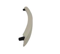 HUDFROA Car Interior Door Handle for BMW for X5 for X6 E70 E71 E72 2007-2013 Left Right Interior Passenger Door Pull Handle Leather Outer Cover(Left Creamy 1PC)