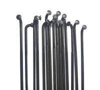 HUDFVIOI Bicycle Spokes 12pcs A Lot Spokes 1423 Strong J-bend Spokes Black Gauge 14 2.0mm Stainless Steel Radios 263-302mm for replacing bicycle parts(264mm)