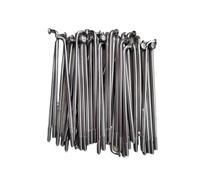 HUDFVIOI Bicycle Spokes 13G 2.2mm 60-150mm 40PCS/Lot Electric Bicycle Spoke Folding Bike Mountain Stainless Steel With Nipples for replacing bicycle parts(125mm)