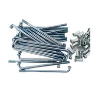 HUDFVIOI Bicycle Spokes 36pcs/lot Electric bicycle spokes 8G/9G Diameter 3.5mm/4.0mm Length 80-120mm motorcycle spokes + nipples for replacing bicycle parts(4.0X160mm)