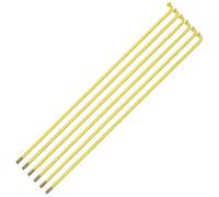 HUDFVIOI Bicycle Spokes Bicycle 36pcs Spokes Wire With Nipples For 26/27.5/29 Inch Wheel Road Bike 45# Steel High Strength Rainbow Spoke for replacing bicycle parts(186mm gold)