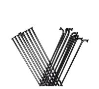 HUDFVIOI Bicycle Spokes Bicycle Spokes 2.0 Round J-bend/straight Pull Spokes Black Bikes With Copper Cap Spokes Can Choose Any Length Below 310mm for replacing bicycle parts(Steaight 36pcs)