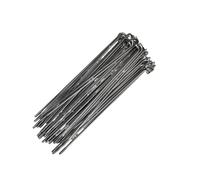 HUDFVIOI Bicycle Spokes Bicycle Spokes With Nipples 71-130MM 40 PCS 14G Silvery Folding Bike Stainless Steel 2.0 mm Diameter for replacing bicycle parts(114mm)
