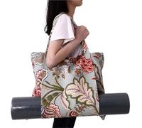 HUDFVIOI Pilates Mat Bag Multifunction Canvas Yoga Bag, Gym Mat,Big Capacity Backpack, Pilates Storage, Carriers(Color-02)