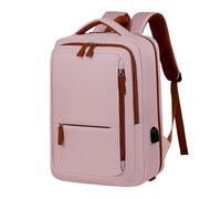 HUDFVIOI School bag Travel Backpack Women's Backpack Short-Distance Business Trip Lightweight Travel Bag Luggage Bag College Student Computer Sc(Pink)