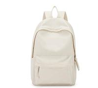 HUDFVIOI School bag University Laptop Backpack Leisure School Backpack High School College Backpack Black Commuter Nylon Backpack For Women Men(Beige)