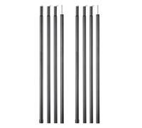 HUDFVIOI Tent Poles 2m/6.6ft Camping Tent Awning Poles Plated Iron Canopy Outdoor Folding Zinc Rod Camping Portable Outdoor Elements