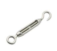 HUDFVIOI Turnbuckle 1pc M4/M5/M6/M8 Turnbuckle Bolt Hook Rigging Eye Screw Wire Rope Tensioning Tightener Tight Connector for Clothesline(M5,O to C)